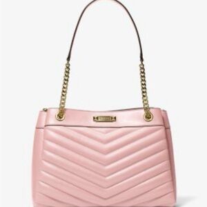 Michael Kors Whitney Medium Quilted Tote Bag - Powder Blush